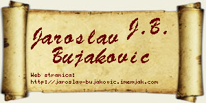 Jaroslav Bujaković vizit kartica